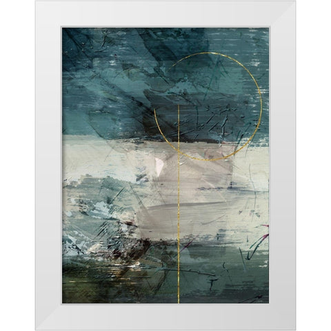 Gold Flared 2 White Modern Wood Framed Art Print by Prime, Marcus