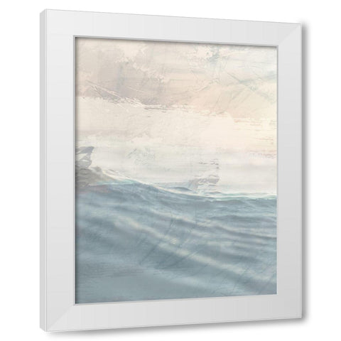 Ocean Flared 1 White Modern Wood Framed Art Print by Prime, Marcus