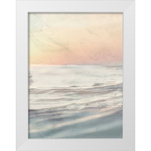 Ocean Flared 2 V2 White Modern Wood Framed Art Print by Prime, Marcus