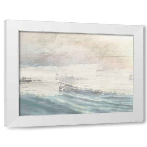 Flaring Ocean White Modern Wood Framed Art Print by Prime, Marcus