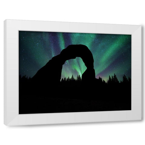Borealis Dreams 3 White Modern Wood Framed Art Print by Prime, Marcus