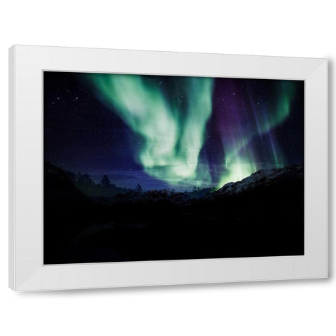 Borealis Dreams 6 White Modern Wood Framed Art Print by Prime, Marcus