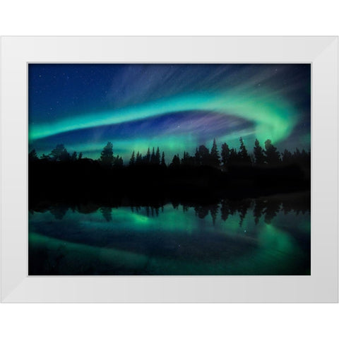 Borealis Dreams 8 White Modern Wood Framed Art Print by Prime, Marcus
