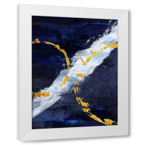 Contemporary Streak 1 White Modern Wood Framed Art Print by Prime, Marcus