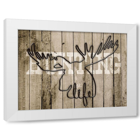 Hunting Life 1 White Modern Wood Framed Art Print by Prime, Marcus