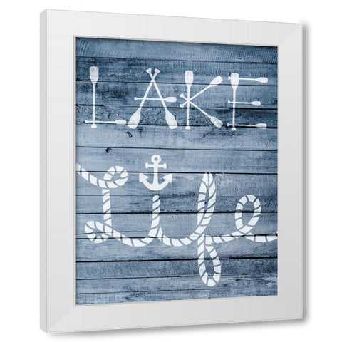 Lake Living White Modern Wood Framed Art Print by Prime, Marcus