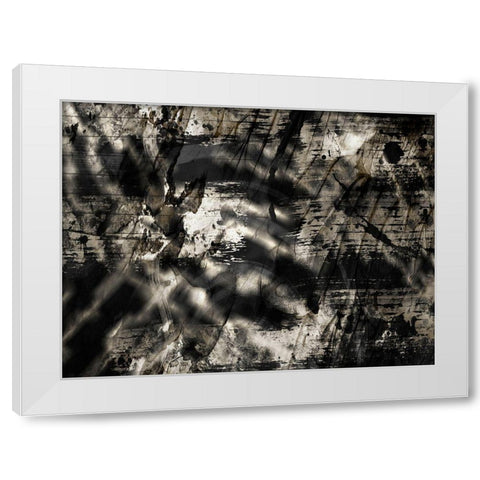 Golden Abstraction 2 White Modern Wood Framed Art Print by Prime, Marcus