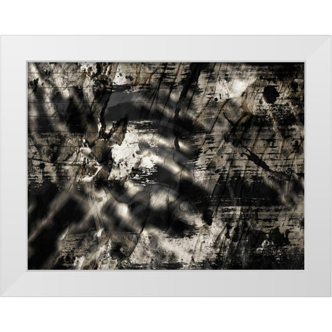 Golden Abstraction 2 White Modern Wood Framed Art Print by Prime, Marcus