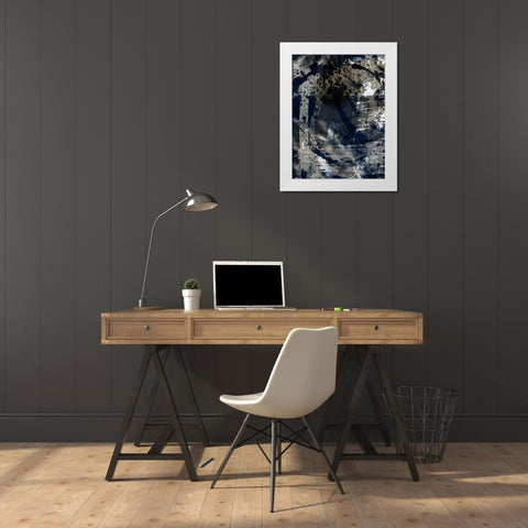 Ageless Ultramarine 1 White Modern Wood Framed Art Print by Prime, Marcus
