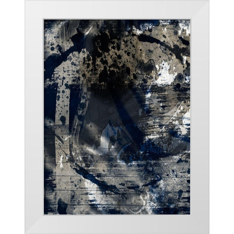 Ageless Ultramarine 1 White Modern Wood Framed Art Print by Prime, Marcus
