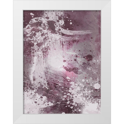 Plum Explosion 1 White Modern Wood Framed Art Print by Prime, Marcus