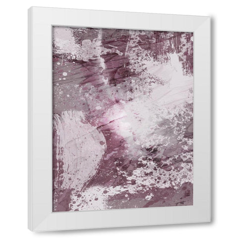Plum Explosion 2 White Modern Wood Framed Art Print by Prime, Marcus