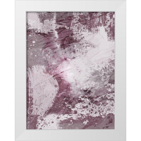 Plum Explosion 2 White Modern Wood Framed Art Print by Prime, Marcus