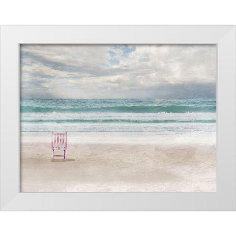 Lonely Ocean 1 White Modern Wood Framed Art Print by Prime, Marcus