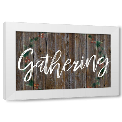 Restful Gathering White Modern Wood Framed Art Print by Prime, Marcus