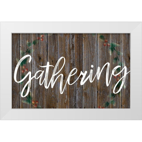 Restful Gathering White Modern Wood Framed Art Print by Prime, Marcus