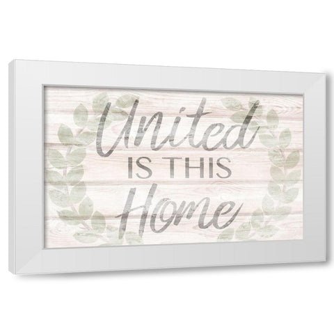 United Home 2 White Modern Wood Framed Art Print by Prime, Marcus