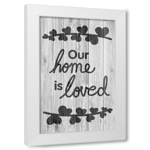 Loving Home White Modern Wood Framed Art Print by Prime, Marcus