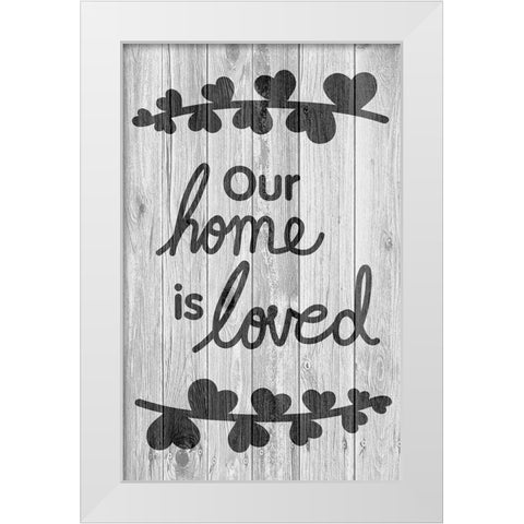 Loving Home White Modern Wood Framed Art Print by Prime, Marcus