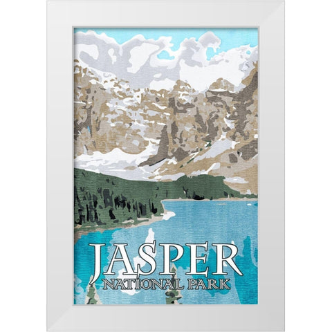 Jasper National Park White Modern Wood Framed Art Print by Prime, Marcus