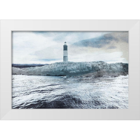 Dawn Over Break White Modern Wood Framed Art Print by Prime, Marcus