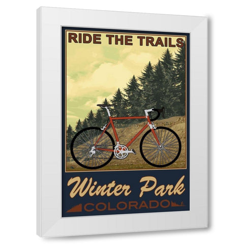 Winter Park White Modern Wood Framed Art Print by Prime, Marcus