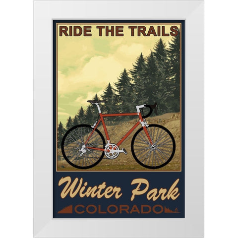 Winter Park White Modern Wood Framed Art Print by Prime, Marcus