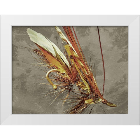 Fly Fishing White Modern Wood Framed Art Print by Prime, Marcus