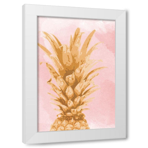 Pineapple Express 1 White Modern Wood Framed Art Print by Prime, Marcus