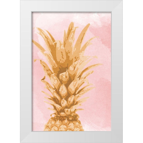 Pineapple Express 1 White Modern Wood Framed Art Print by Prime, Marcus