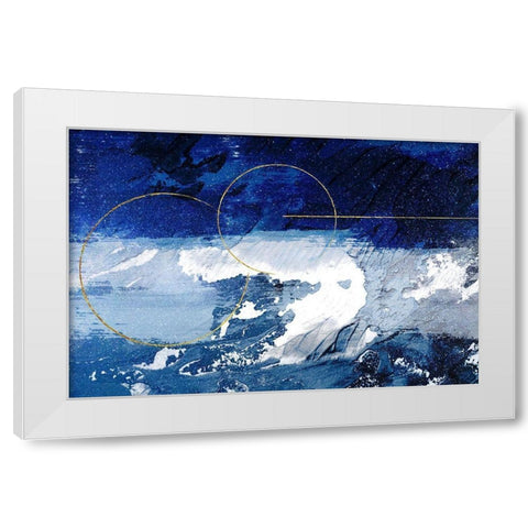 Indigo Storm 2 White Modern Wood Framed Art Print by Prime, Marcus