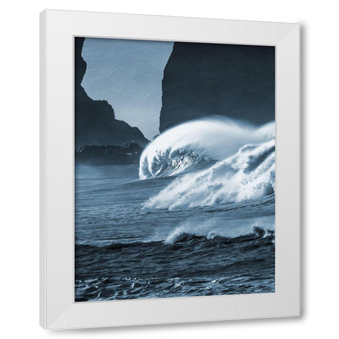 Blooming Surf 1 White Modern Wood Framed Art Print by Prime, Marcus