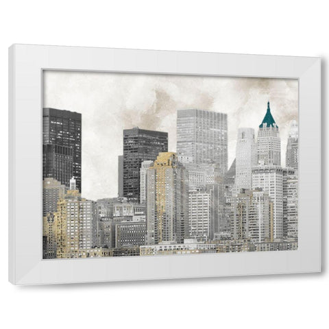Sleepless City 1 White Modern Wood Framed Art Print by Prime, Marcus