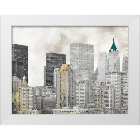 Sleepless City 1 White Modern Wood Framed Art Print by Prime, Marcus
