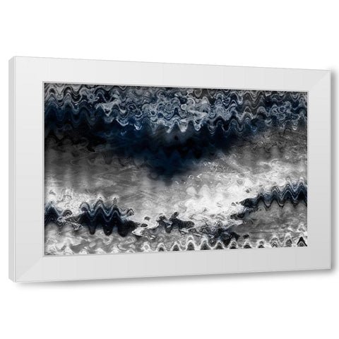 Indigo Sonic 1 White Modern Wood Framed Art Print by Prime, Marcus