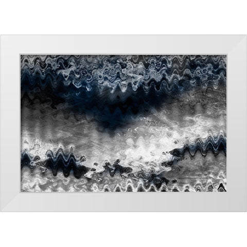 Indigo Sonic 1 White Modern Wood Framed Art Print by Prime, Marcus