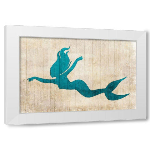 Ocean Siren White Modern Wood Framed Art Print by Prime, Marcus