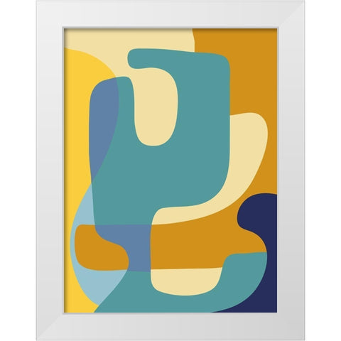 Vibrant Theory 1 White Modern Wood Framed Art Print by Prime, Marcus