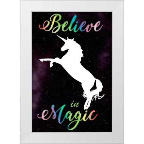 Magical Belief White Modern Wood Framed Art Print by Prime, Marcus
