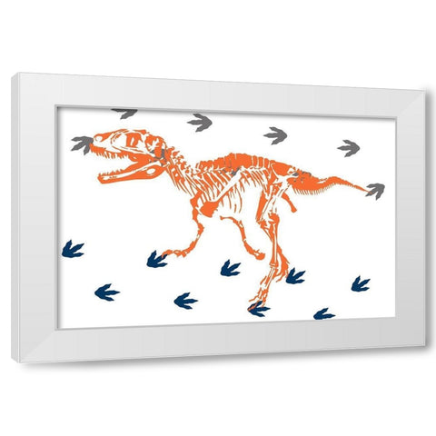 Prehistoric Journey 4 White Modern Wood Framed Art Print by Prime, Marcus