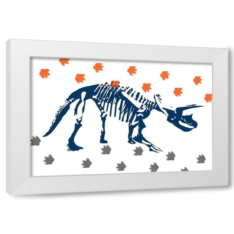 Prehistoric Journey 3 White Modern Wood Framed Art Print by Prime, Marcus