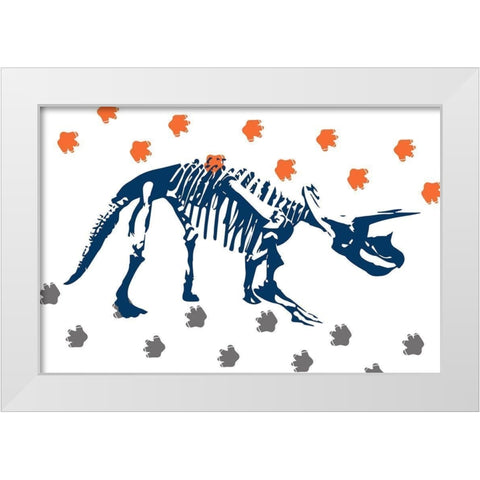 Prehistoric Journey 3 White Modern Wood Framed Art Print by Prime, Marcus