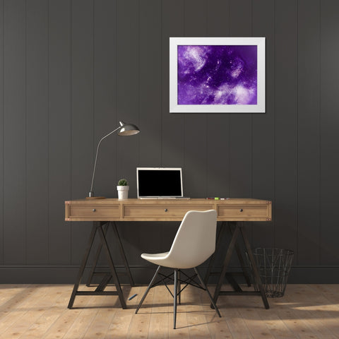 Ultra Violet Deeps White Modern Wood Framed Art Print by Prime, Marcus