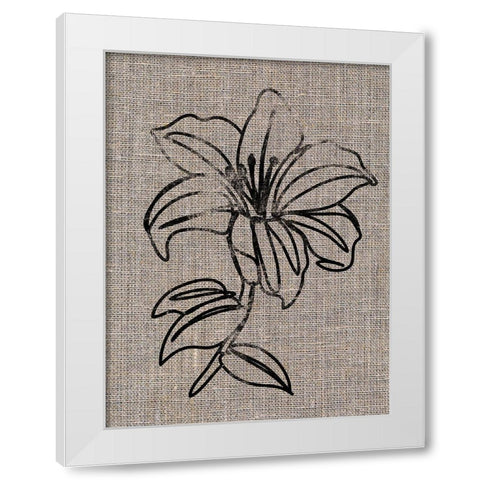 Linen Beauty 2 White Modern Wood Framed Art Print by Prime, Marcus