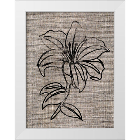 Linen Beauty 2 White Modern Wood Framed Art Print by Prime, Marcus