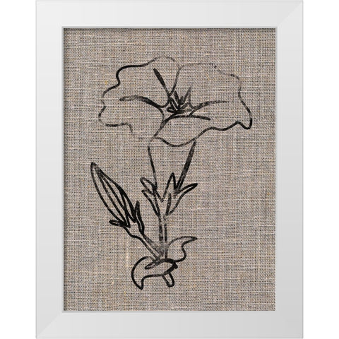 Linen Beauty White Modern Wood Framed Art Print by Prime, Marcus