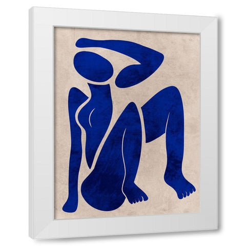 Postured Darling White Modern Wood Framed Art Print by Prime, Marcus