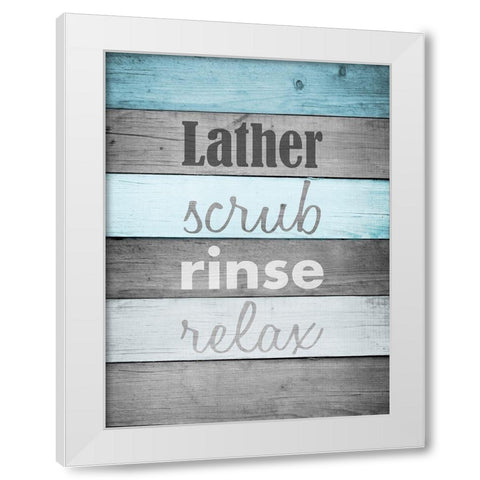 Tub Time White Modern Wood Framed Art Print by Prime, Marcus