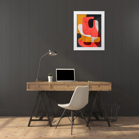 Mixed Theories 1 White Modern Wood Framed Art Print by Prime, Marcus