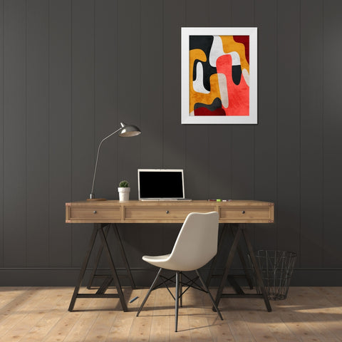 Mixed Theories 2 White Modern Wood Framed Art Print by Prime, Marcus